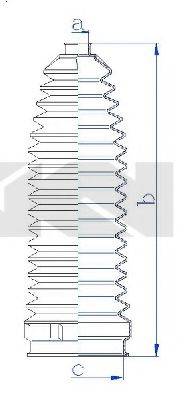 SPIDAN 84259 Пыльник, рулевое управление