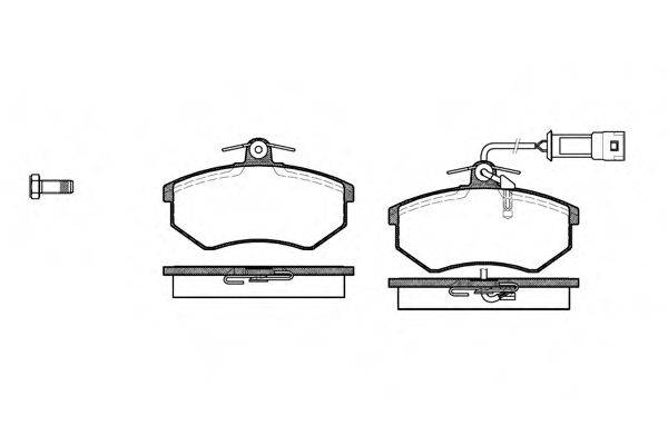 Комплект гальмівних колодок, дискове гальмо