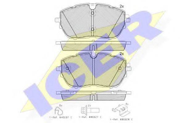 Комплект гальмівних колодок, дискове гальмо
