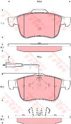 Комплект гальмівних колодок, дискове гальмо
