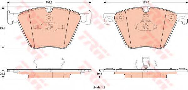 Комплект гальмівних колодок, дискове гальмо