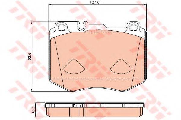 Комплект гальмівних колодок, дискове гальмо