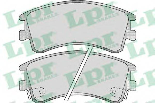 Комплект гальмівних колодок, дискове гальмо