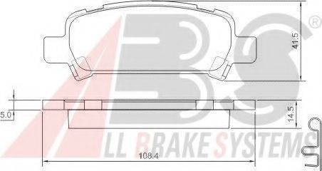 Комплект гальмівних колодок, дискове гальмо
