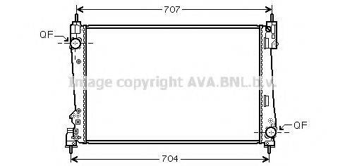 AVA QUALITY COOLING FT2454 Радиатор, охлаждение двигателя