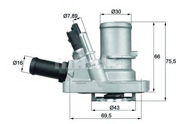 MAHLE ORIGINAL TI14488 Термостат, охлаждающая жидкость