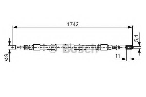 Трос, стоянкова гальмівна система