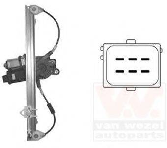VAN WEZEL 1624269 Подъемное устройство для окон