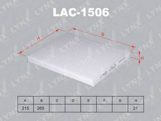 LYNXAUTO LAC1506 Фильтр, воздух во внутренном пространстве