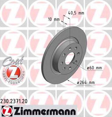 ZIMMERMANN 230237120 Тормозной диск